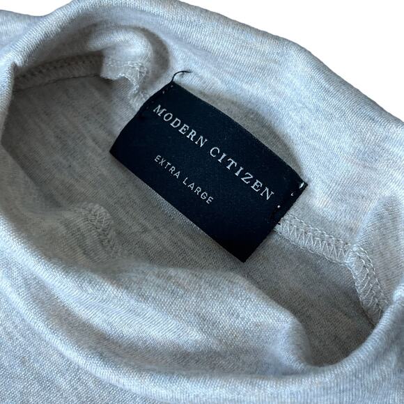 Modern Citizen Yimei Side Slit Midi Dress sz XL - Oatmeal (marled Tan Beige) - Picture 3 of 7